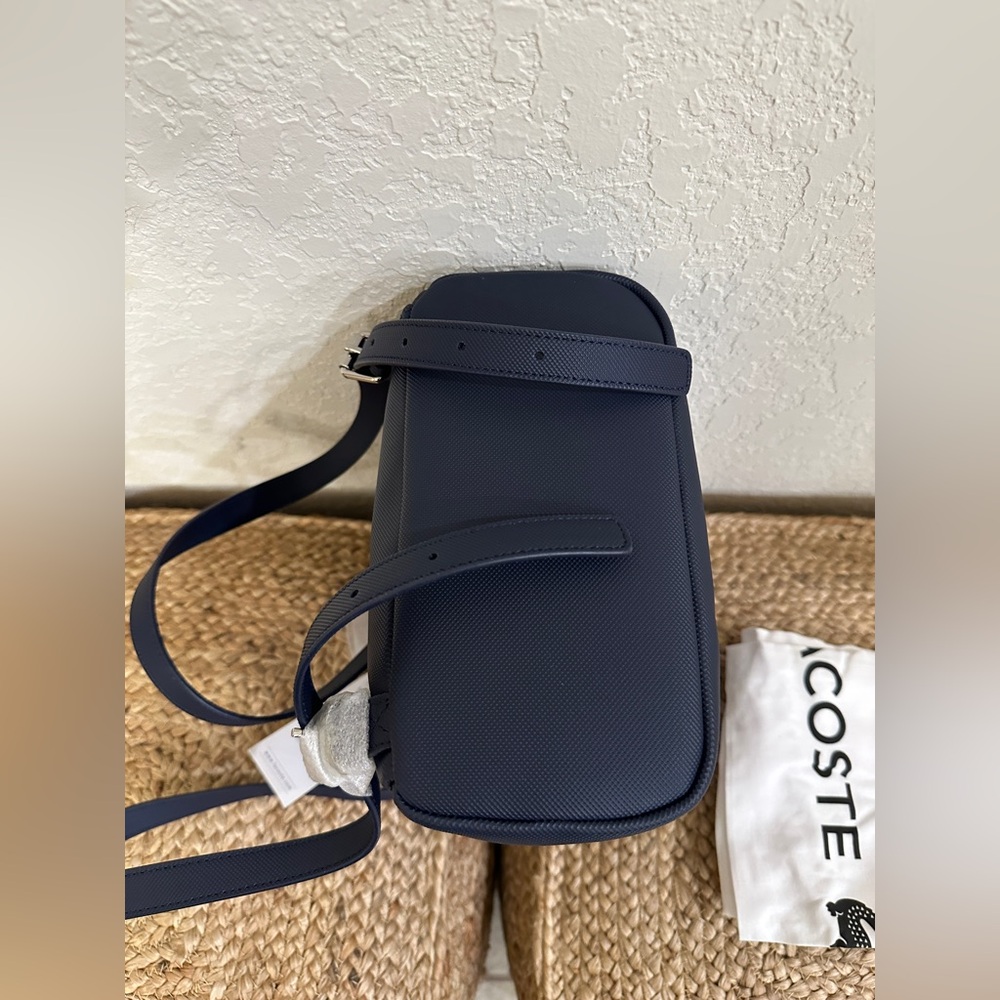 Authentic Lacoste Daily Classic Coated Piqué Canvas Backpack - Picture 12 of 13